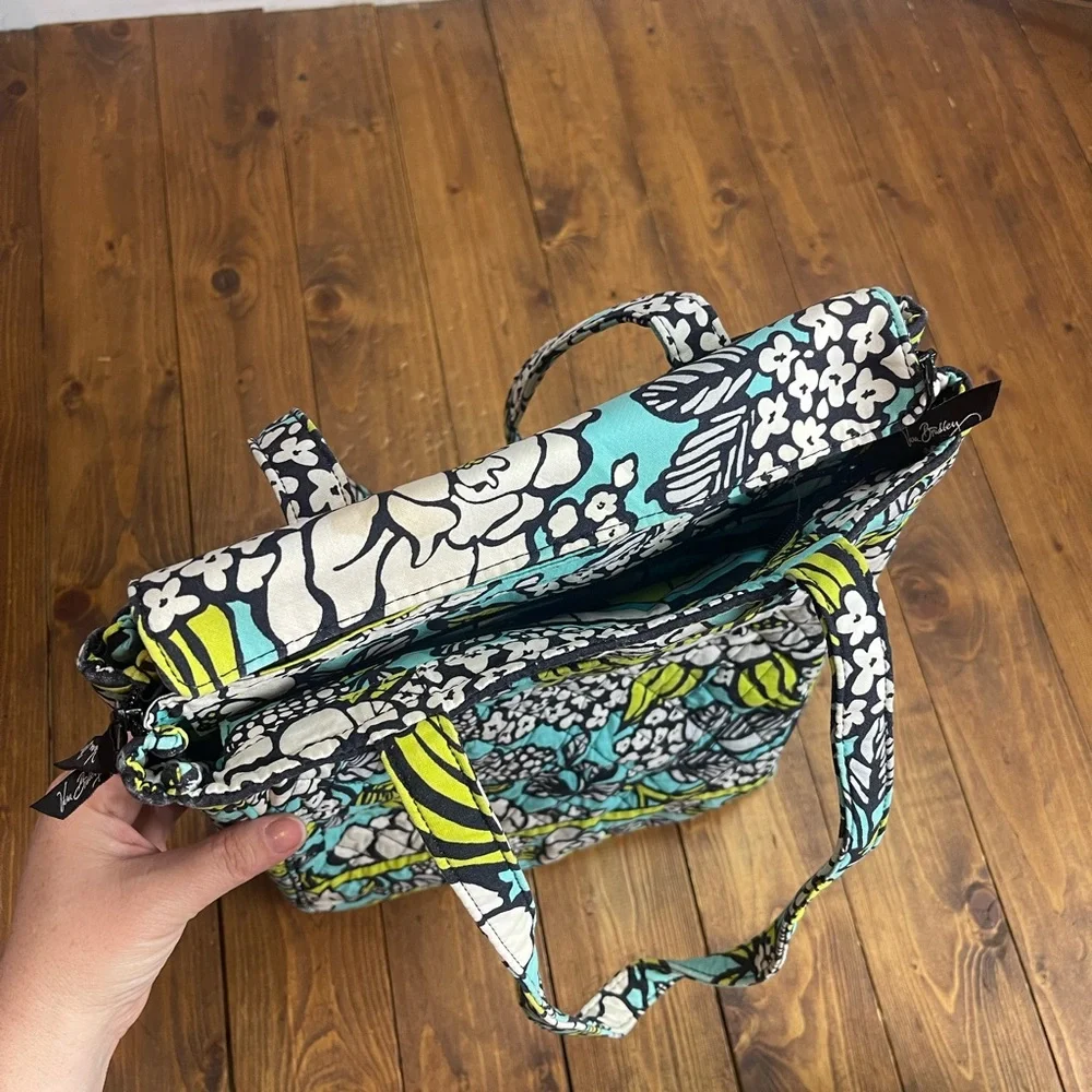 Vera Bradley Laptop travel tote in island blooms